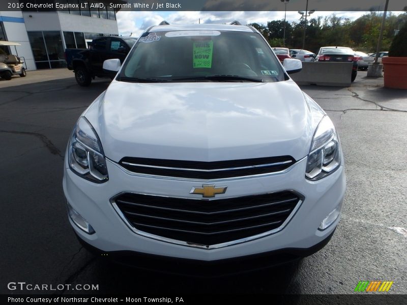 Summit White / Jet Black 2016 Chevrolet Equinox LT AWD