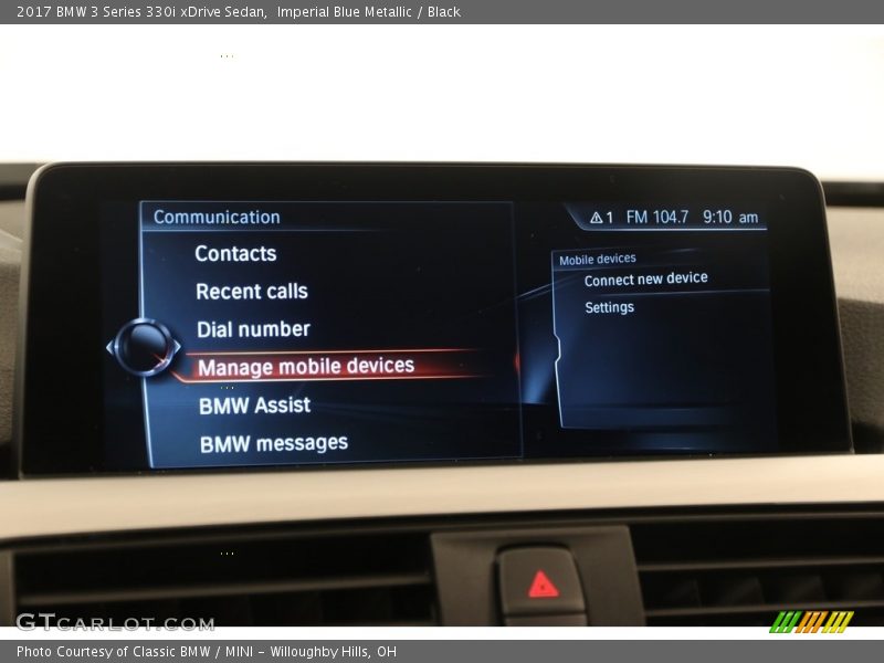 Imperial Blue Metallic / Black 2017 BMW 3 Series 330i xDrive Sedan