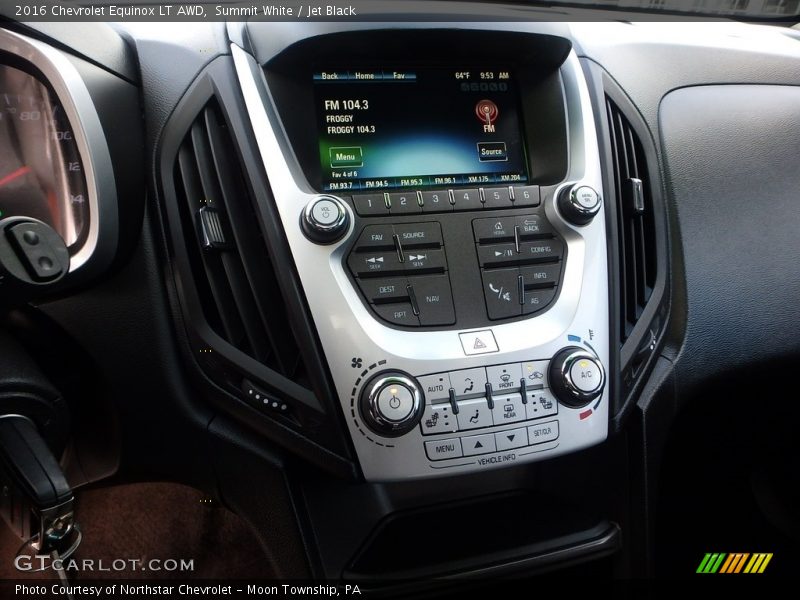Summit White / Jet Black 2016 Chevrolet Equinox LT AWD