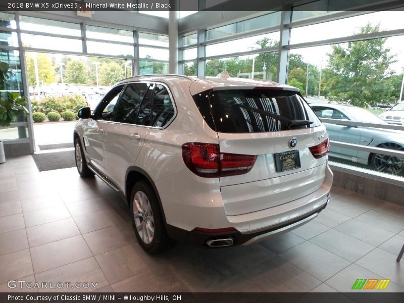 Mineral White Metallic / Black 2018 BMW X5 xDrive35i