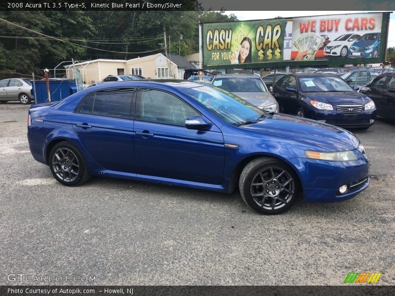 Kinetic Blue Pearl / Ebony/Silver 2008 Acura TL 3.5 Type-S