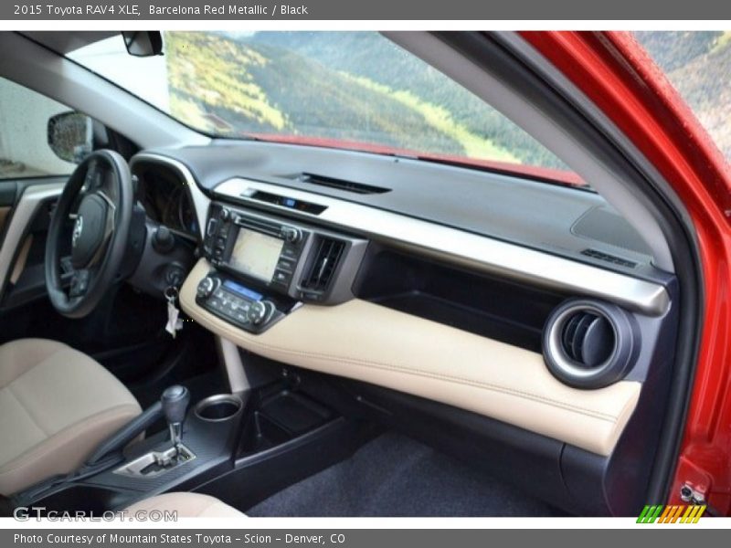 Barcelona Red Metallic / Black 2015 Toyota RAV4 XLE