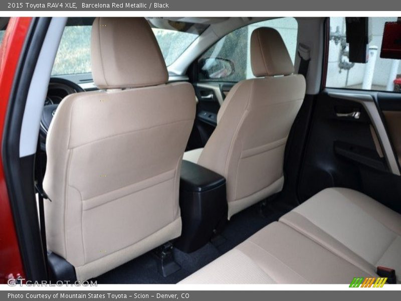 Barcelona Red Metallic / Black 2015 Toyota RAV4 XLE