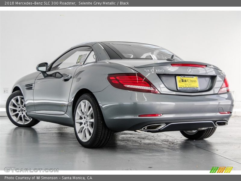 Selenite Grey Metallic / Black 2018 Mercedes-Benz SLC 300 Roadster