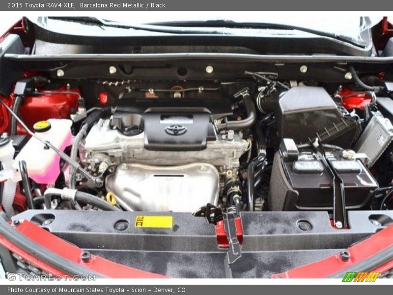 Barcelona Red Metallic / Black 2015 Toyota RAV4 XLE