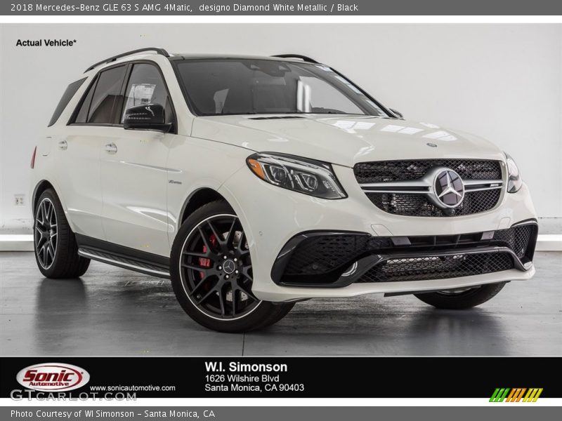designo Diamond White Metallic / Black 2018 Mercedes-Benz GLE 63 S AMG 4Matic