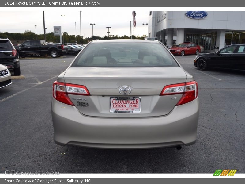 Creme Brulee Metallic / Ivory 2014 Toyota Camry LE