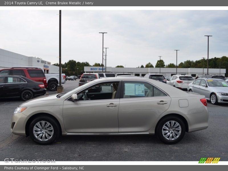 Creme Brulee Metallic / Ivory 2014 Toyota Camry LE