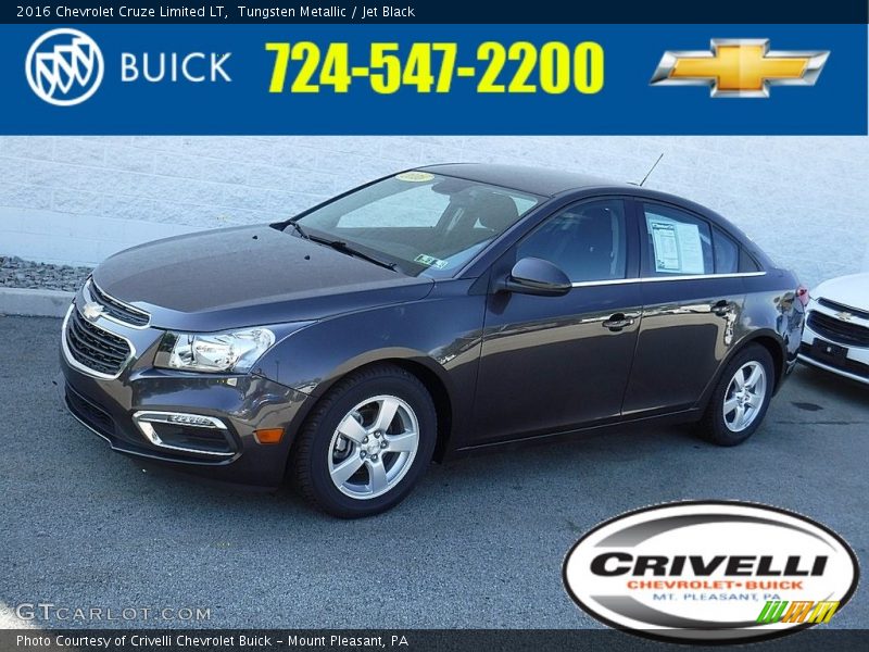 Tungsten Metallic / Jet Black 2016 Chevrolet Cruze Limited LT