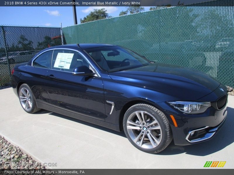 Front 3/4 View of 2018 4 Series 430i xDrive Convertible