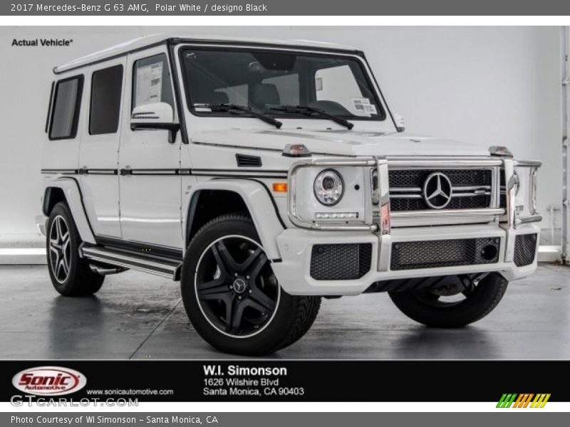 Polar White / designo Black 2017 Mercedes-Benz G 63 AMG