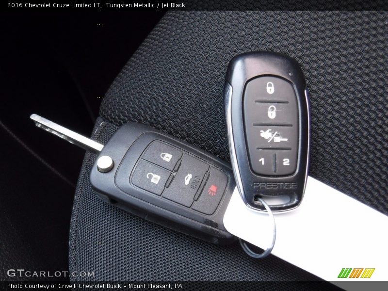 Tungsten Metallic / Jet Black 2016 Chevrolet Cruze Limited LT