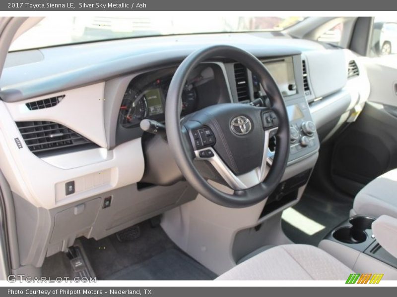 Silver Sky Metallic / Ash 2017 Toyota Sienna LE