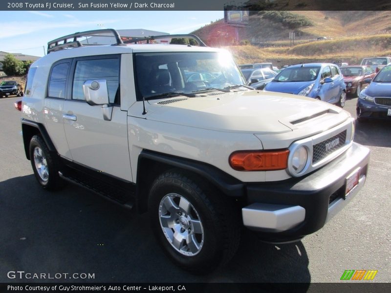 Sun Fusion Yellow / Dark Charcoal 2008 Toyota FJ Cruiser