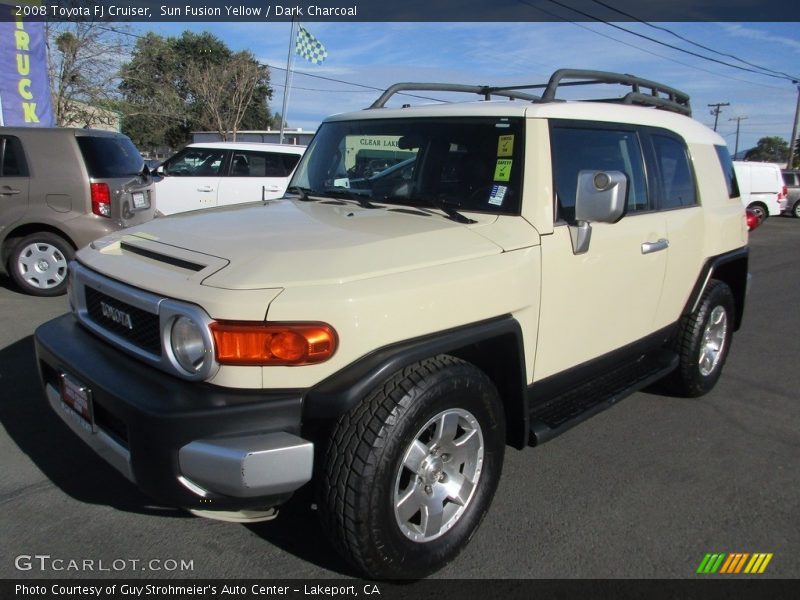 Sun Fusion Yellow / Dark Charcoal 2008 Toyota FJ Cruiser