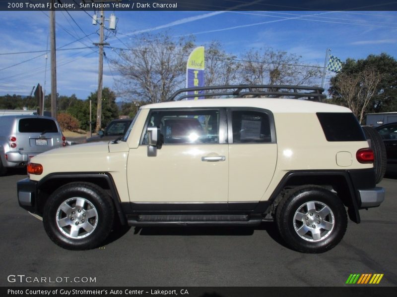 Sun Fusion Yellow / Dark Charcoal 2008 Toyota FJ Cruiser