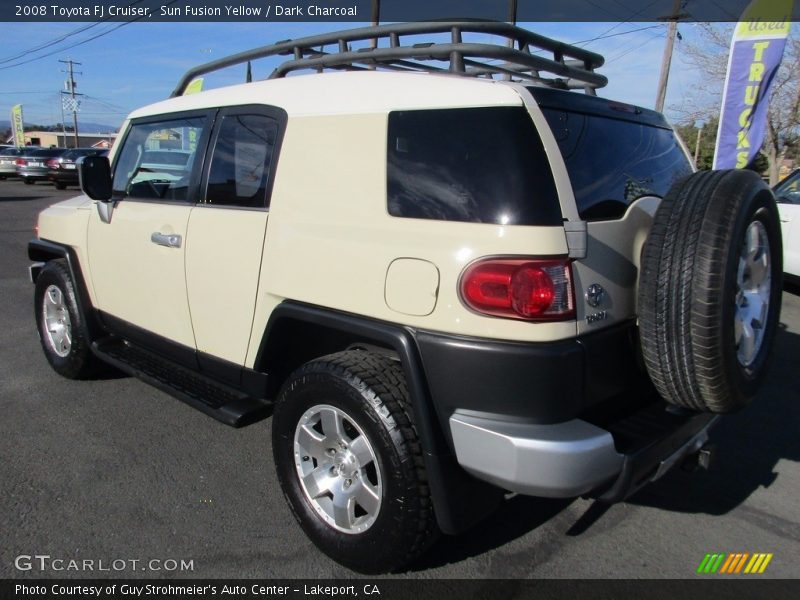 Sun Fusion Yellow / Dark Charcoal 2008 Toyota FJ Cruiser