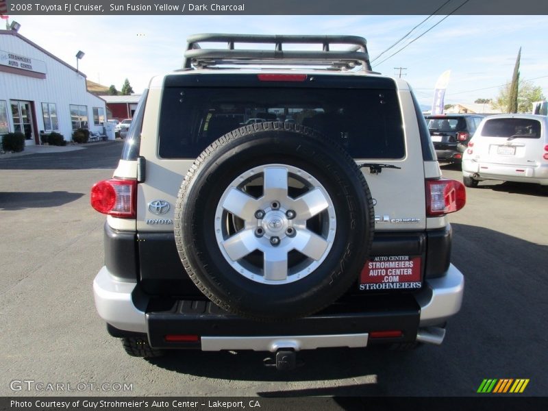 Sun Fusion Yellow / Dark Charcoal 2008 Toyota FJ Cruiser