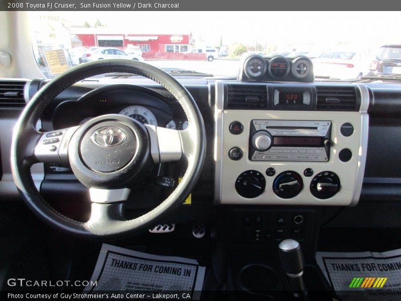 Sun Fusion Yellow / Dark Charcoal 2008 Toyota FJ Cruiser