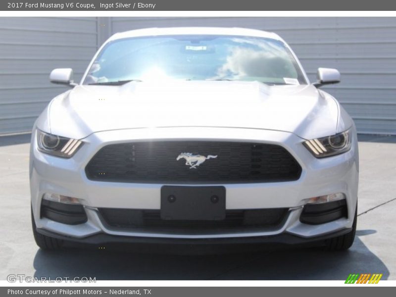 Ingot Silver / Ebony 2017 Ford Mustang V6 Coupe