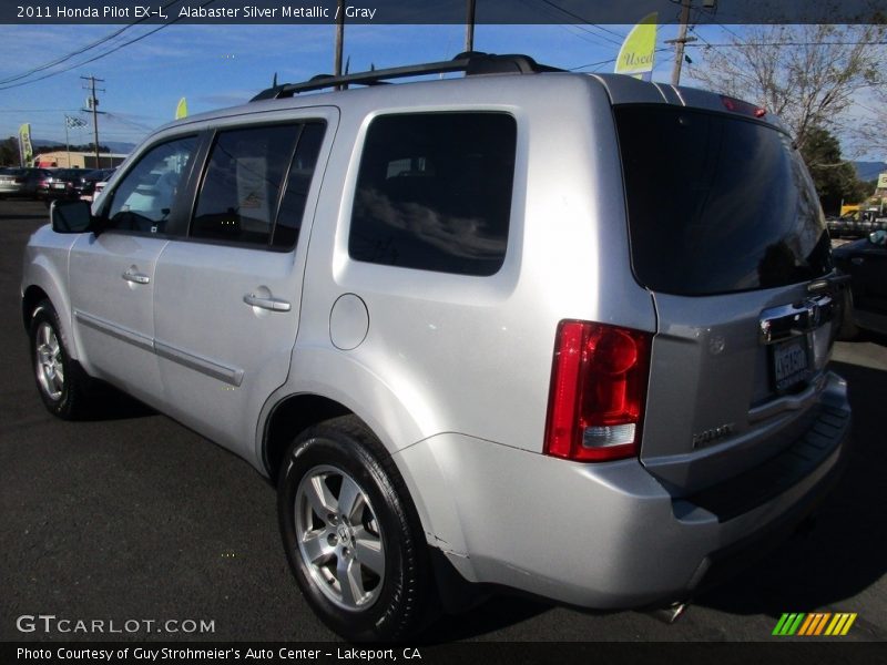 Alabaster Silver Metallic / Gray 2011 Honda Pilot EX-L