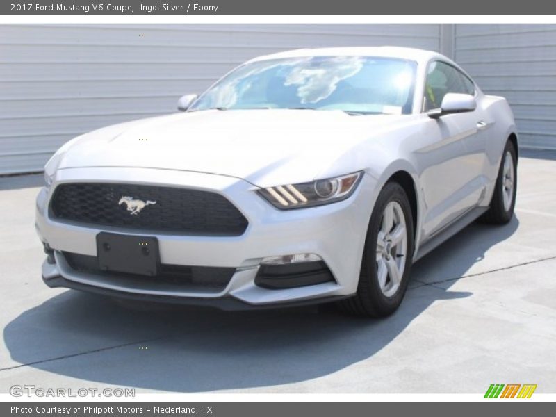 Ingot Silver / Ebony 2017 Ford Mustang V6 Coupe