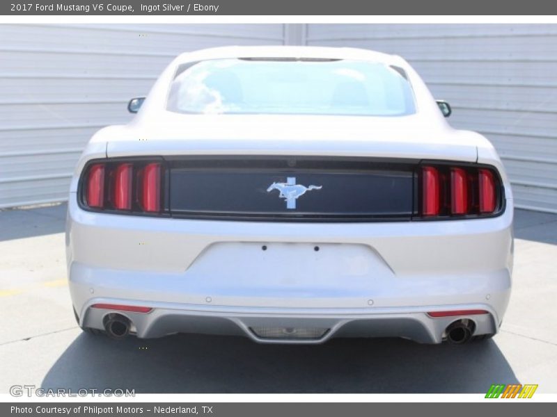 Ingot Silver / Ebony 2017 Ford Mustang V6 Coupe