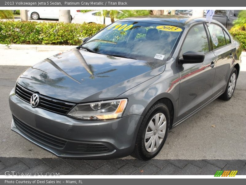 Platinum Gray Metallic / Titan Black 2013 Volkswagen Jetta S Sedan