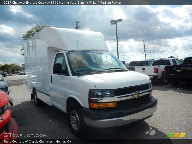 Summit White / Medium Pewter 2017 Chevrolet Express Cutaway 3500 Moving Van