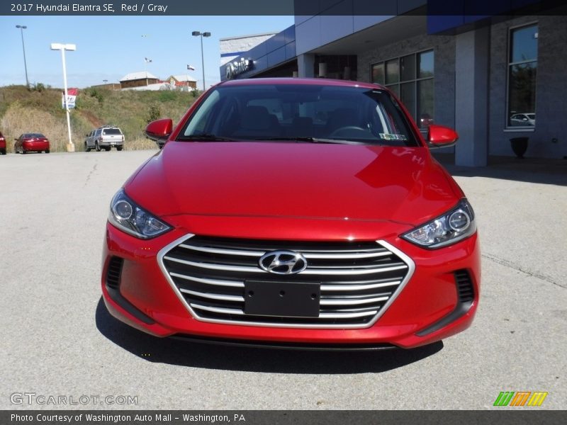 Red / Gray 2017 Hyundai Elantra SE