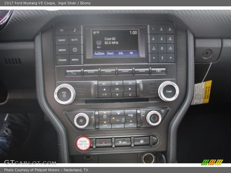 Ingot Silver / Ebony 2017 Ford Mustang V6 Coupe