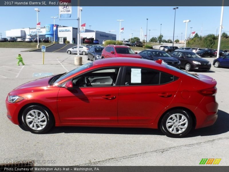 Red / Gray 2017 Hyundai Elantra SE