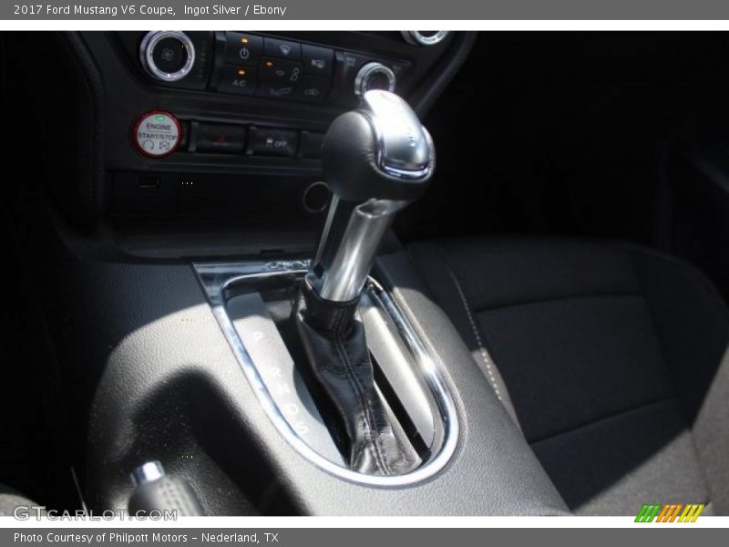 Ingot Silver / Ebony 2017 Ford Mustang V6 Coupe