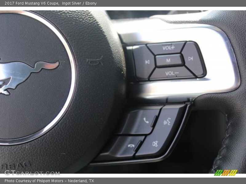 Ingot Silver / Ebony 2017 Ford Mustang V6 Coupe