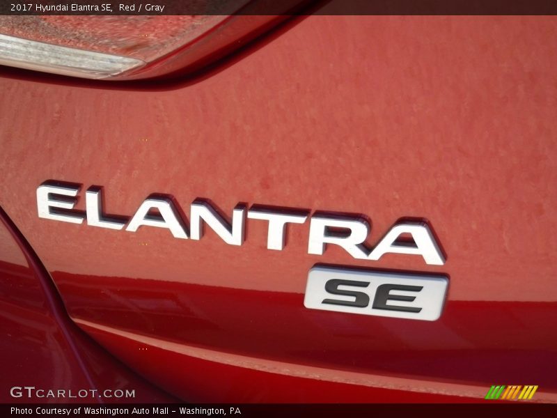 Red / Gray 2017 Hyundai Elantra SE