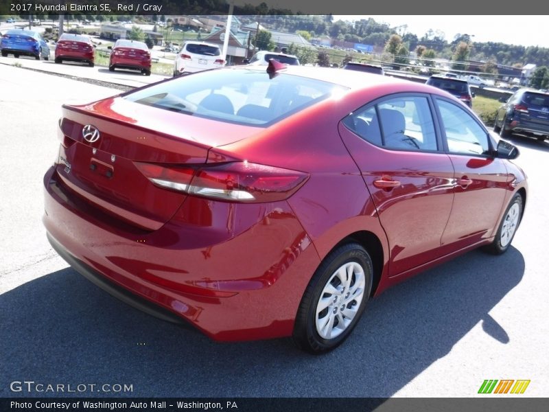 Red / Gray 2017 Hyundai Elantra SE