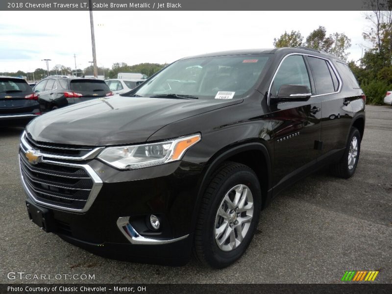 Sable Brown Metallic / Jet Black 2018 Chevrolet Traverse LT