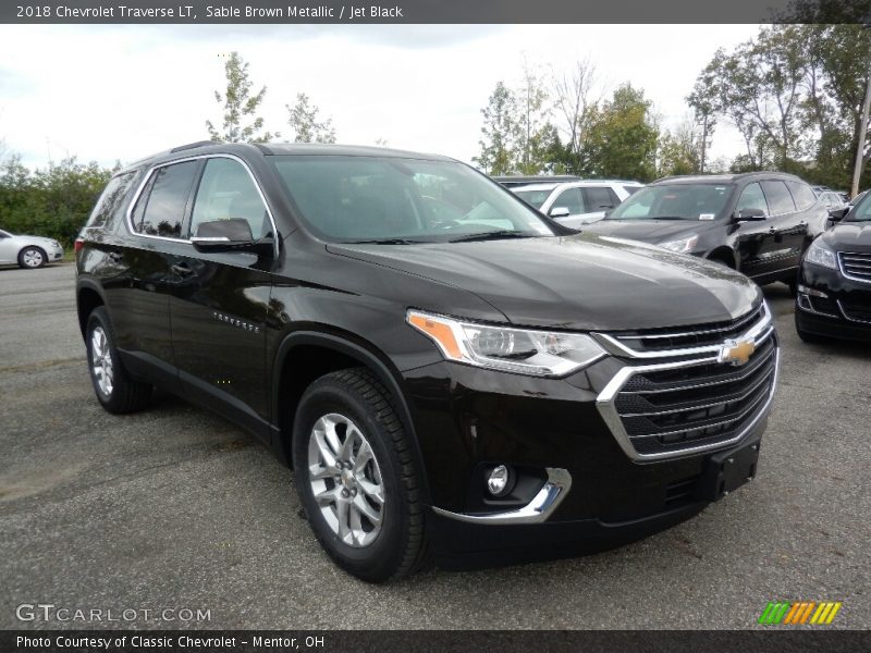 Sable Brown Metallic / Jet Black 2018 Chevrolet Traverse LT