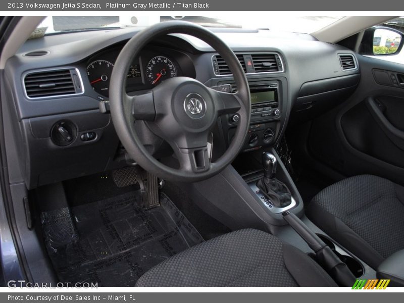 Platinum Gray Metallic / Titan Black 2013 Volkswagen Jetta S Sedan