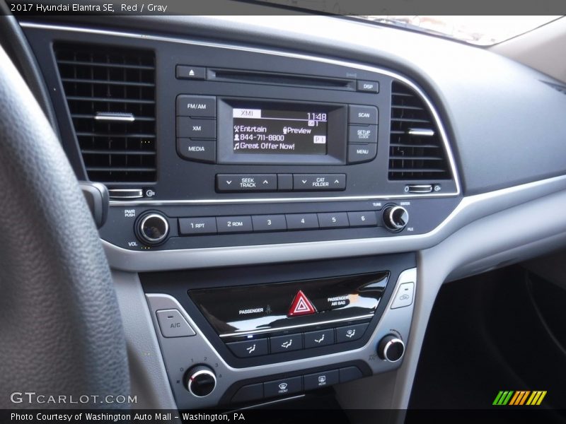 Red / Gray 2017 Hyundai Elantra SE