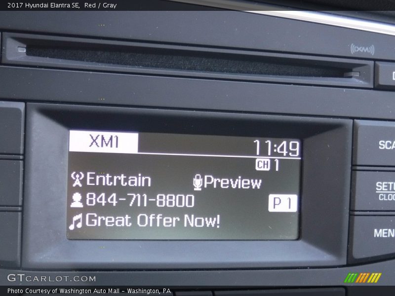Red / Gray 2017 Hyundai Elantra SE