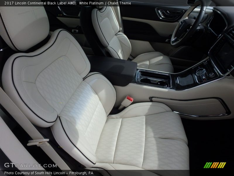 Front Seat of 2017 Continental Black Label AWD