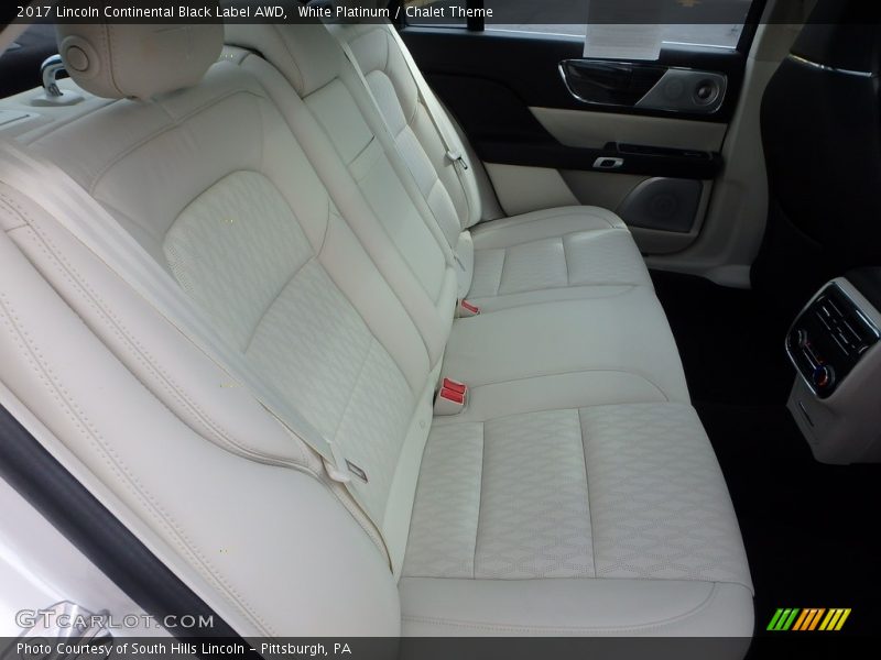 Rear Seat of 2017 Continental Black Label AWD