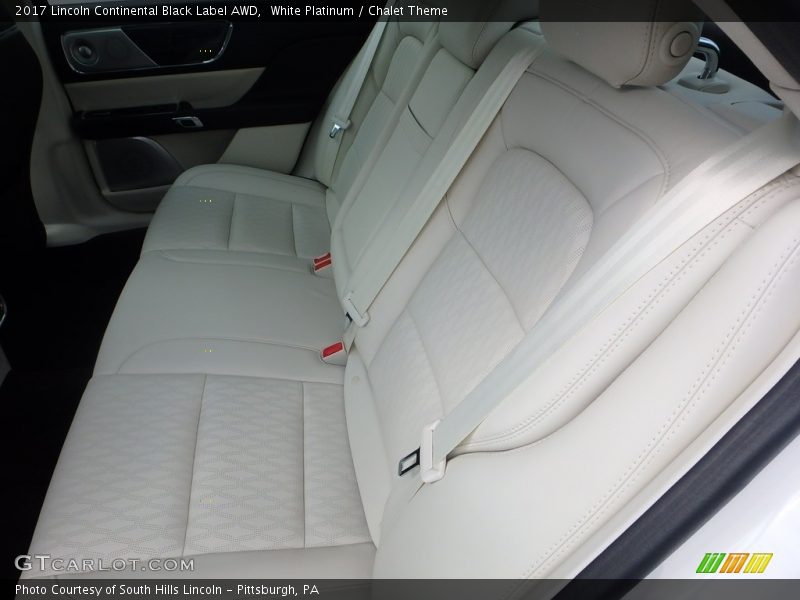 Rear Seat of 2017 Continental Black Label AWD