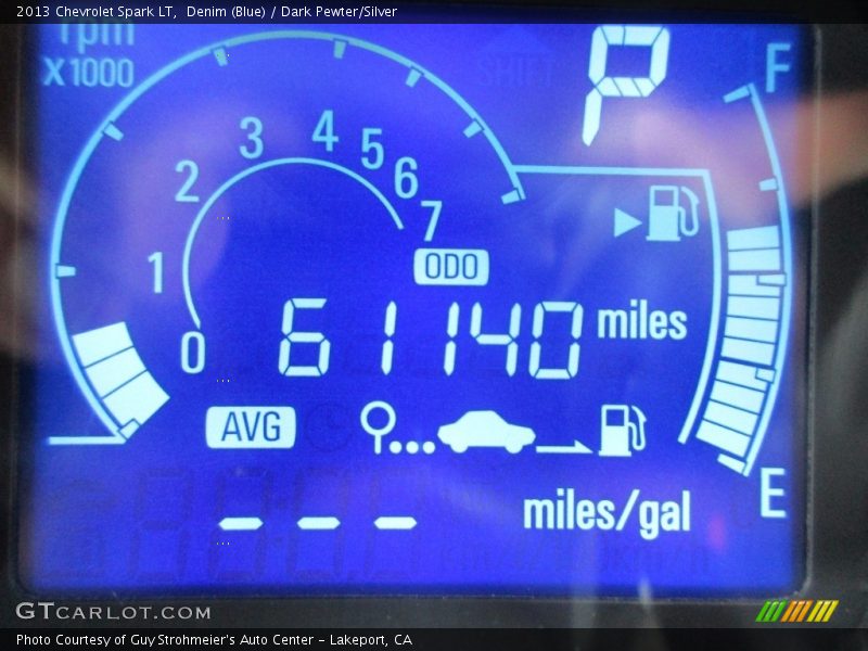 Denim (Blue) / Dark Pewter/Silver 2013 Chevrolet Spark LT