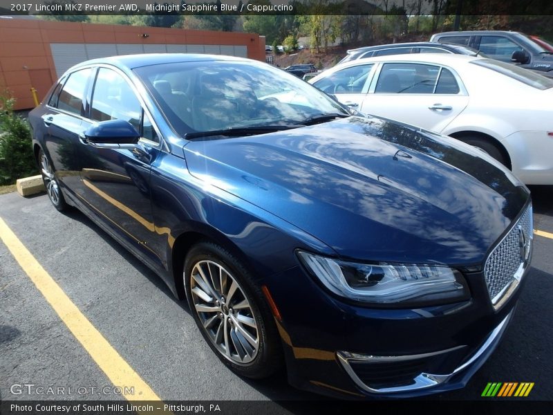 Midnight Sapphire Blue / Cappuccino 2017 Lincoln MKZ Premier AWD