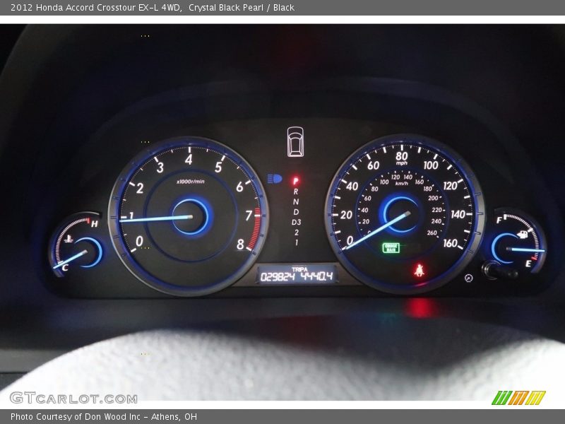 Crystal Black Pearl / Black 2012 Honda Accord Crosstour EX-L 4WD