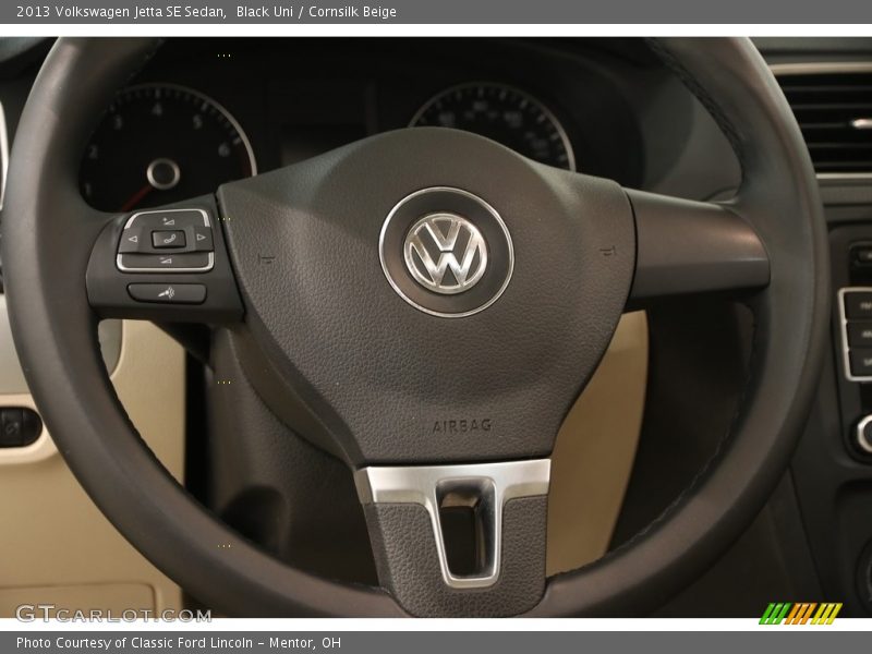 Black Uni / Cornsilk Beige 2013 Volkswagen Jetta SE Sedan