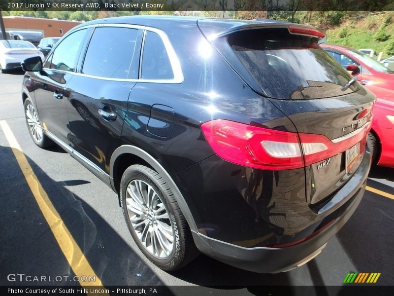 Black Velvet / Ebony 2017 Lincoln MKX Reserve AWD