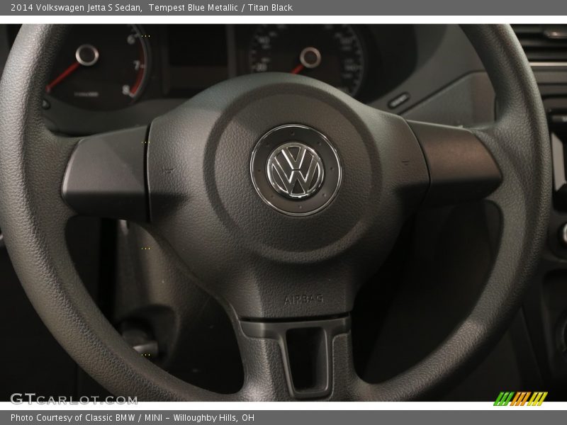 Tempest Blue Metallic / Titan Black 2014 Volkswagen Jetta S Sedan